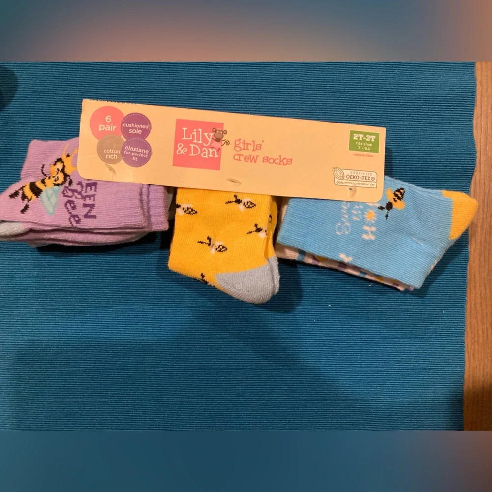 Lily & Dan Baby Crew Socks 6 pack